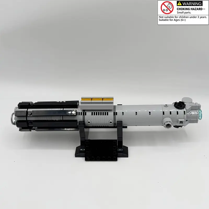 Moc Classic Movie Ank-Lightsaber Building Blocks Set Building Kit Includes Base & Paper Manual Assembly Model Toy Perfect Gift for Family Friends Building Block Sets
