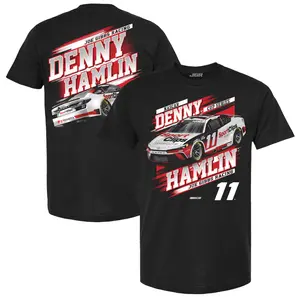 Men's Denny Hamlin Joe Gibbs Racing Team Collection Black Car T-Shirt Sweatshirt - Small Batch, Big Hype - Cop It Before It’s History - Effortless Comfort, Zero Compromise