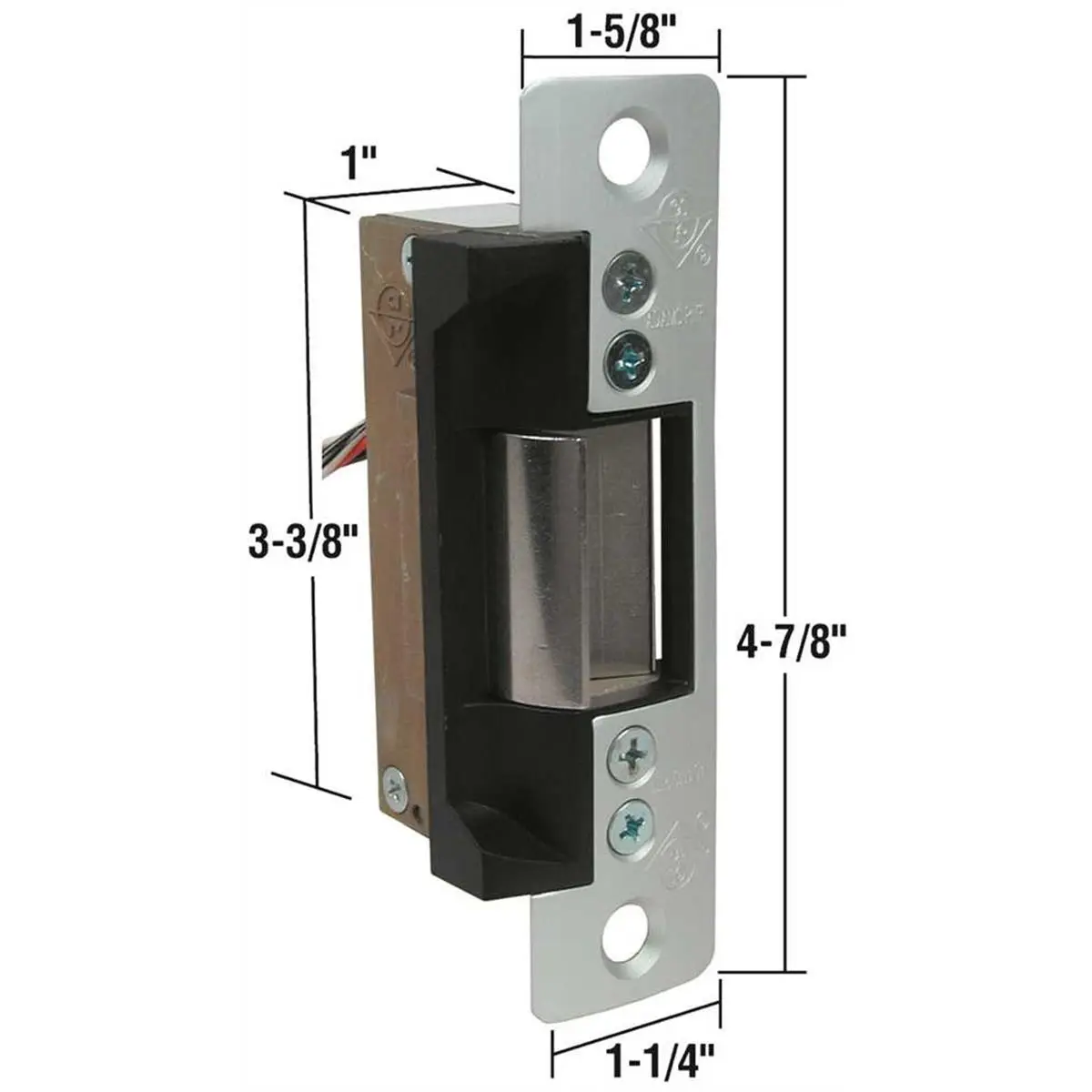 212 MAIN 7100 Series Modern 12Vdc Electric Release Strike Door Security Lock - 1-1/4 in, Single Unit, Compatible with Residential Doors
