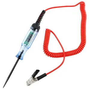 Automotive Test Light with 3-48V LED Digital Display, Auto Bidirectional  Tester with Extended Spring Wire and Probe,  Circuits Low  Light Test Pen