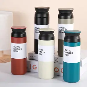Japanese Style Stainless Steel Travel Thermal Mug, Leak-Proof Thermos Bottle,coffee Cup, Vacuum Flask,  Portable Car Water Cups, Travel Tumbler