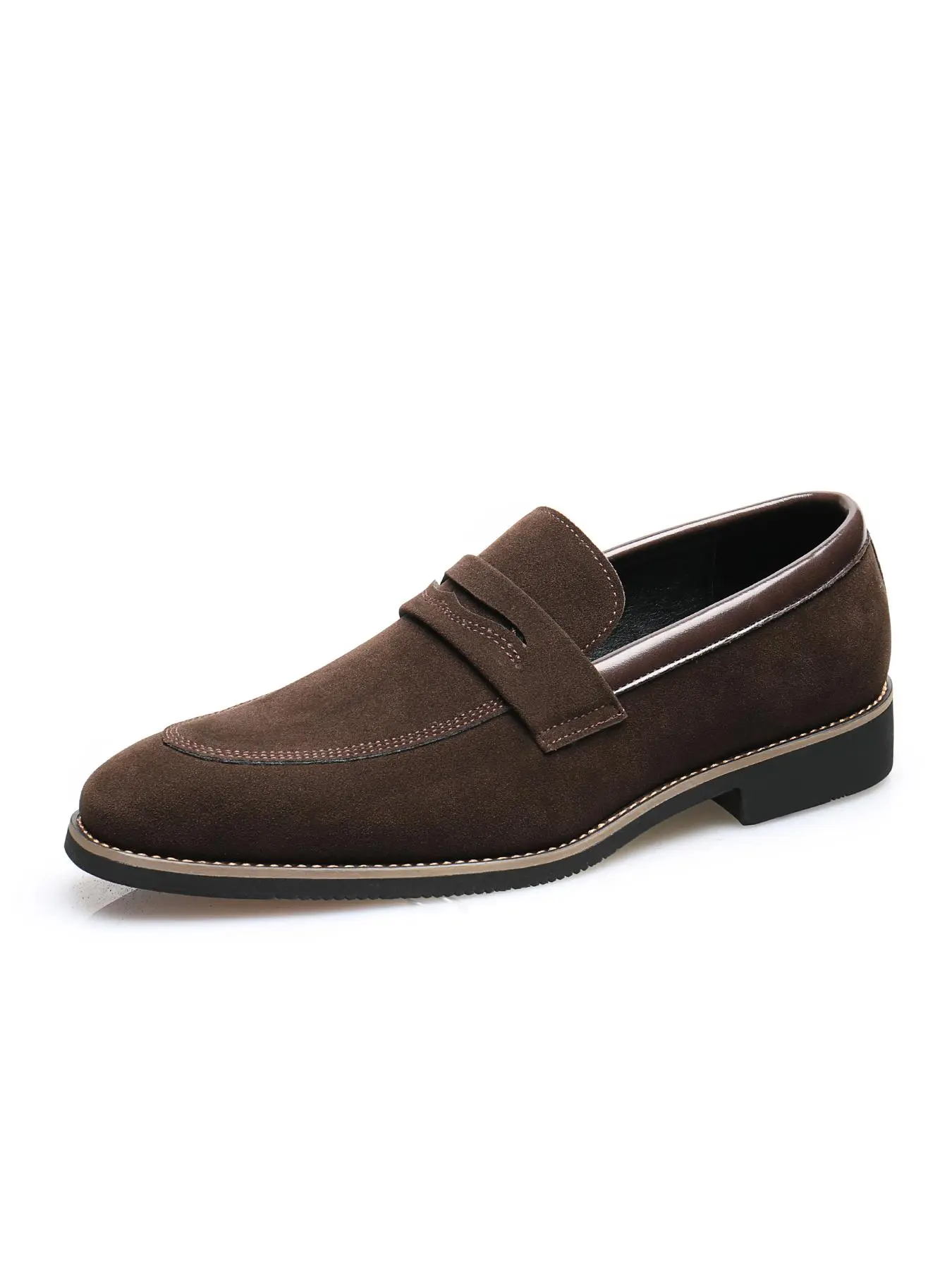 Men's Business Style Solid Color Slip on Loafer, Fashionable Pointed Toe Dress Shoes for Work Office, Male All-match Commuter Shoes for Daily Wear Footwear, Slip on Loafers, Pu Leather Footwear