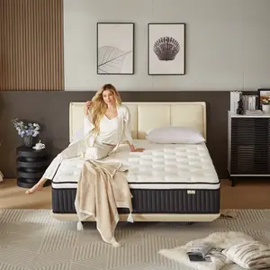 Queen size mattress, 10-inch memory foam hybrid queen size mattress, box-style, pocket spring, breathable and comfortable, helps you sleep and relieves pressure，CertiPUR-US and Oeko-TEX certified