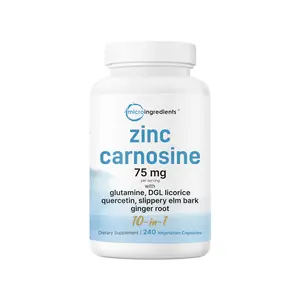 Micro Ingredients Zinc Carnosine 75mg, 240 Veggie Capsules