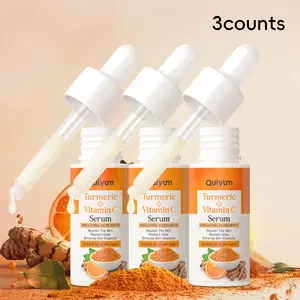 Turmeric Brightening Vitamin C Serum, Brightening And Hydrating, 3 Counts Moisturizing Facial Serum, Hydrating Moisture Facial Essence, Face Skin Care Product for Women & Me, Hydrate
