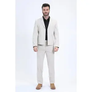 Platini Mens Western Sport Suit Set - White