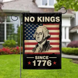No Kings Since 1776 Garden Flag Vintage No Kings Since 1776 Flag 4th Of July Gift No Kings Since 1776 Flag Anti-authoritarian Decor