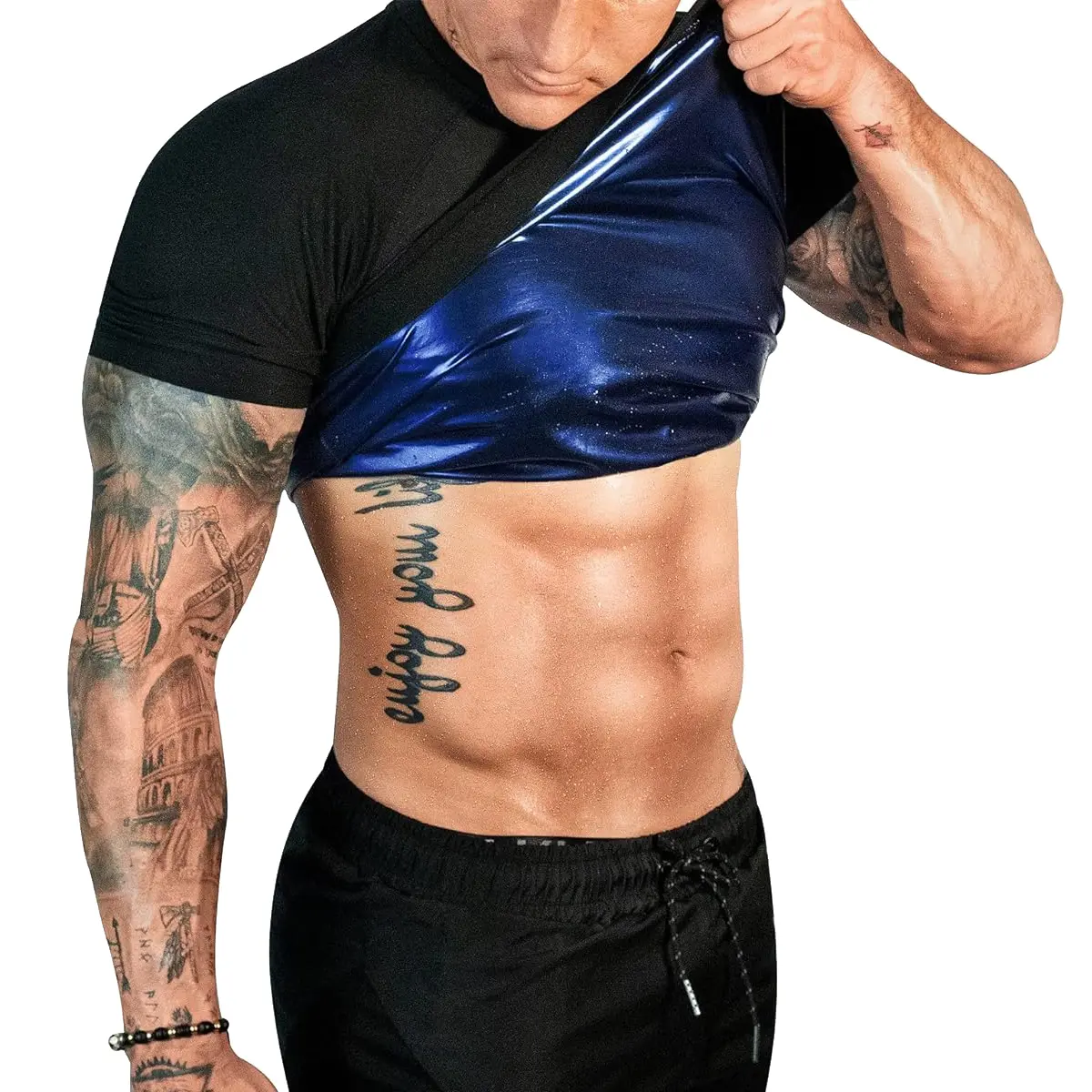 Men's Compression Sauna Vest, Lightweight Body Shaper Tank Top for Workouts, Breathable Sweat Enhancing Fitness Shirt, Compression Shirts