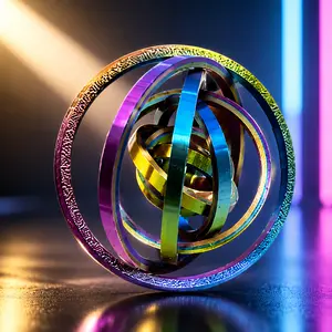 🌀 3D Printed Fidget Ring Toy – Addictive Finger Spinner for Stress Relief, Focus & Relaxation