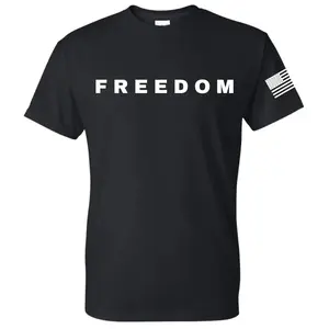 America Flag Freedom T-Shirt Patriotic Free Speech Tee 2nd Amendment Shirt Turning Point USA Support Graphic Top Casual Unisex Made in USA