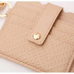 2025 NEW Anti-theft brush RFID Slim wallets women silicone bead wrist ring Key chain card sleeve Leather credit card access card Large capacity card holder.