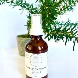 Rosemary Verbenone Hydrosol - Hair Tonic for Healthy Hair & Skin, Artisan Distilled, Haircare, Growth, Soothing and Rejuvenating Properties