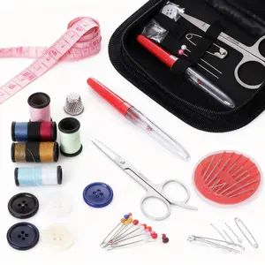 29 Pcs Big Eye Steel Needles & Thread Set, Hand Repair Tools Portable DIY Hand Made Craft Set Sewing Working Kit for Beginners, Professional DIY Lovers, Gift for Mom, Grandma, Adults