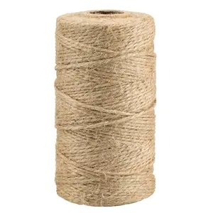 328 Feet Natural Jute Twine for Arts & Crafts, Packing String, Best Christmas Gift