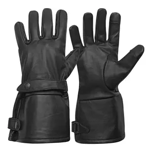 Twin-Lock Men's Gauntlet Motorcycle Gloves MC60103