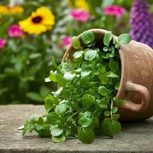 10000 Organic Watercress Seeds Non-GMO Easy to Grow Leafy Green for Garden Containers & Hydroponics Fast-Growing Nutritious Culinary Herb