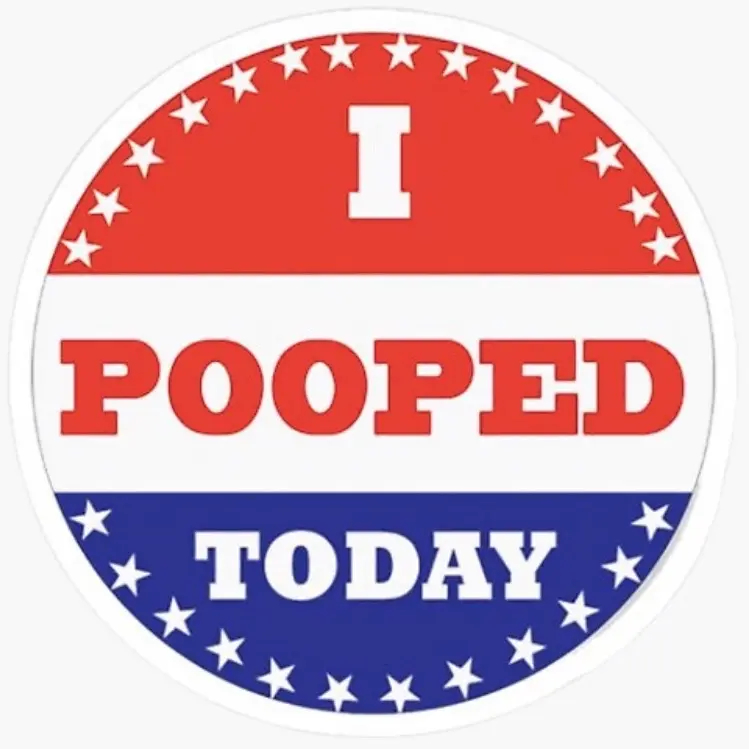 Sticker, I pooped today, I pooped today sticker, funny sticker