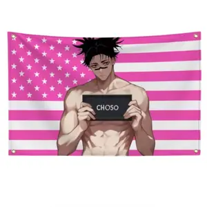 Choso Anime Jujutsu Kaisen American Flag Gojo Satoru Geto Suguru Banner Flaga Home Decor Items Outdoor