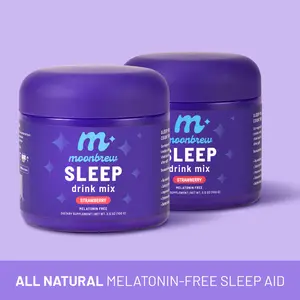 MoonBrew Sleepy Strawberry 2-Pack Bundle – Strawberry (x2) | Melatonin-Free Nighttime Magnesium Sleep Drink | Bundle & Save