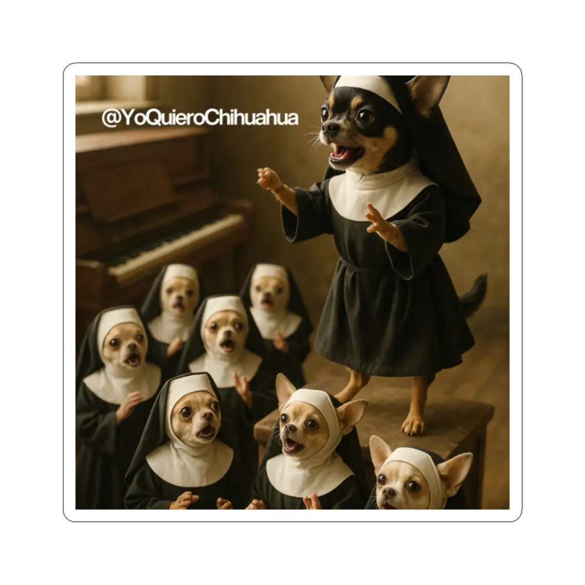 YoQuieroChihuahua - Sister Act - Cut Stickers, Cute Chihuahua Stickers, Dog Lover Gifts, Funny Animal Decor, Laptop Stickers, Unique Pet Gifts