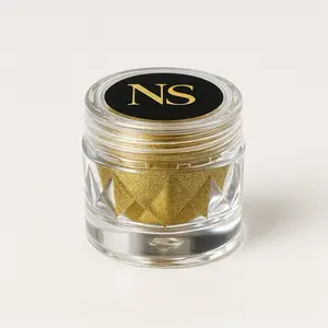Gold Chrome Powder for Nails NS Besuty Pro - Ultra-Fine Pigment for High Coverage & Golden Mirror Effect - Ideal for Luxury Designs & Modern Styles