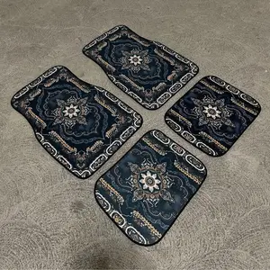 Bohemian/Persian/Arab/Muslim Pattern European Ethnic Rubber Car Mat Rug 4pc Persian / Arab / Muslim Car Mat Prayer Rug Islamic