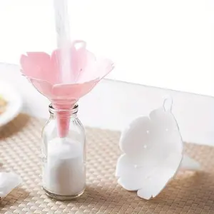 2pcs, Flower-Shaped Cherry Blossom Funnels for Easy Bottle Filling and Cooking - Kitchenware Kitchen Utensils Gadgets and Accessories for Home Use