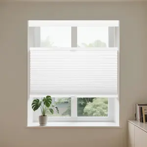 Allesin Top Down Bottom Up Cellular Shades, Blackout Shades Noise Reduction, Honeycomb Blinds Cordless Room Darkening for Bedroom Office