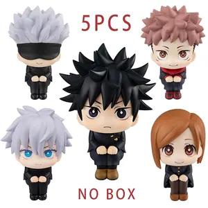 5 Pcs Sets 7-9cm Anime Jujutsu Kaisen Figure Itadori Yuji Gojo Satori Fushiguro Megumi Kugisaki Kawaii Toy Car Decoration PVC Model Gift #FFQ