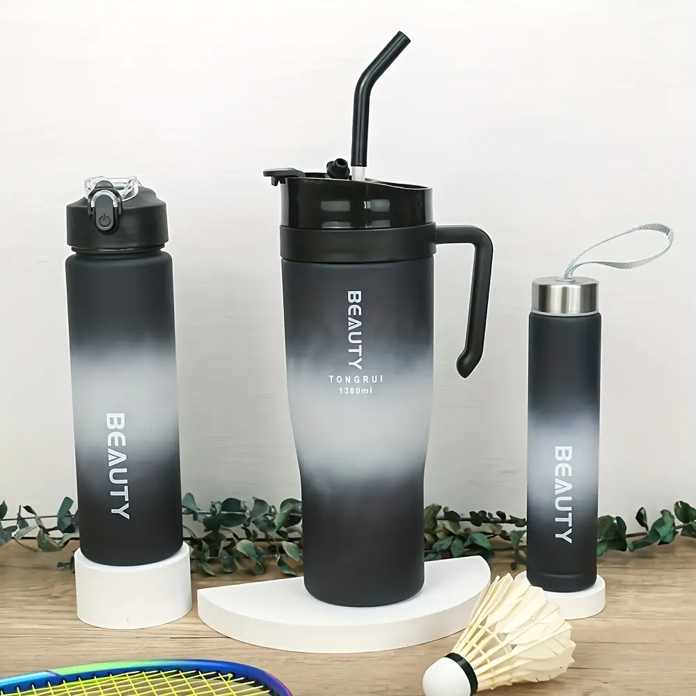 Gradient Black and White Three-Piece Set