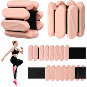 &Wrist Weights, Wearable Wrist Ankle Weights for Women and Men, Adjustable Silicone Arm and Leg Wrist Bracelets for Walking, Yoga, Pilates and Gym