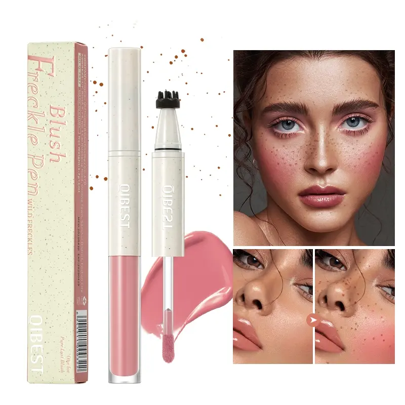 4 Shades Double Sided Freckle And Blush Makeup Pen With Smooth Application Natural Pigment Glow Long Lasting Waterproof Sweatproof