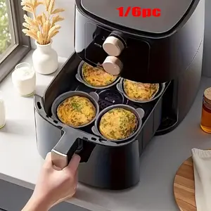 Silicone Baking Cup, High Temperature Resistant, Non-Stick, Reusable, Ideal for DIY Cakes, Eggs, Waffles, Muffins, Pudding, Pie, Custard, Muffin Cups