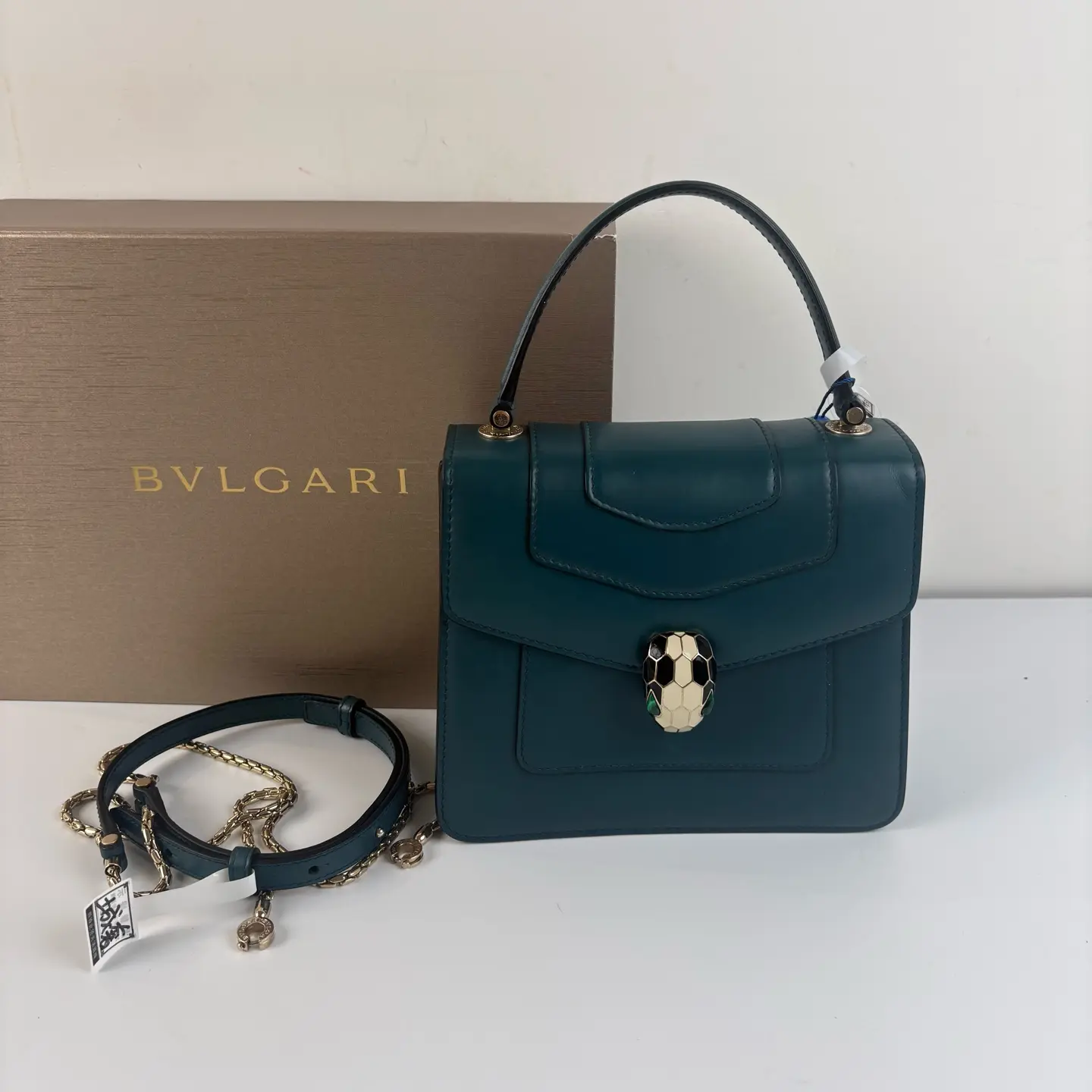 Pre-owned Bvlgari Snake TOP Handle TK100640 CC0366