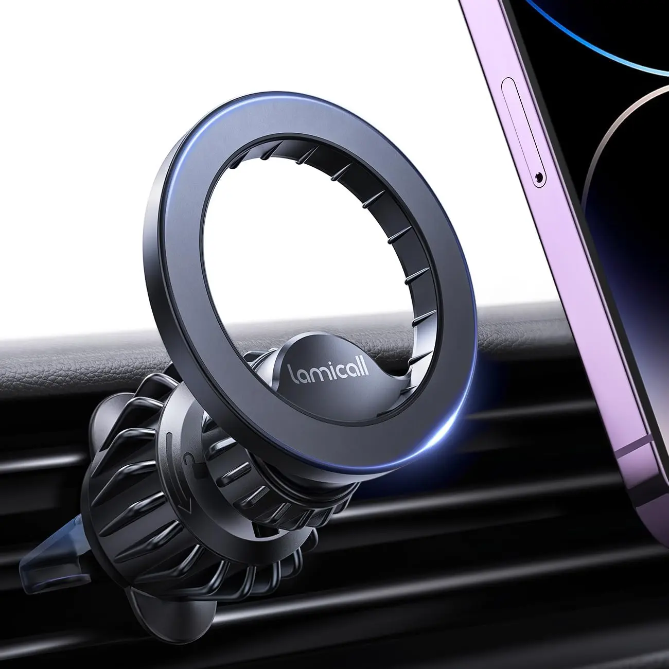 For MagSafe car mount- [20 super magnets] Magnetic car phone mount, air vent phone holder car, hands free cell phone holder clip car accessories fit iPhone 16 15 14 13 Pro Plus Max