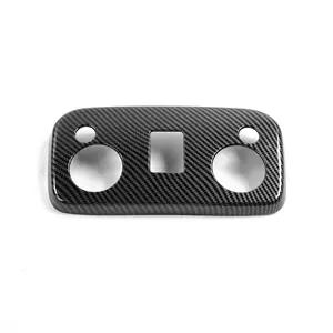 Carbon Fiber Look ABS Reading Light Panel Front Lamp Trim Cover for 2015-2023 Ford Mustang Auto Interior Accessories car