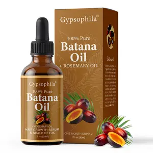 Gypsophila Batana Oil & Rosemary Oil 3pcs for Hair Growth Nourishing Scalp Strengthen Healthy Hair Daily Moisturizing Serum Comfort Moisture Springtok Blend Herbal Keratin Vitamins Haircare Detox Frizz Organic hair products
