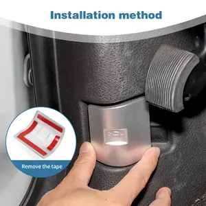 Engine Hood Switch Button Bonnet Open Switch Button Hood Release Switch Button Cover Trim For Ford F150 2009+ Car Carbon