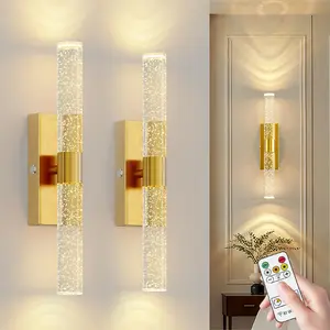 1/2Pcs LED Wall Lights, Modern Magnetic Charging Wall Lamps, Remote-controlled Dimming, 4000mAh, Touch Switch, For Living Room Feature Walls, Hotel Corridors and Hallways, Home Interior Wall Lighting