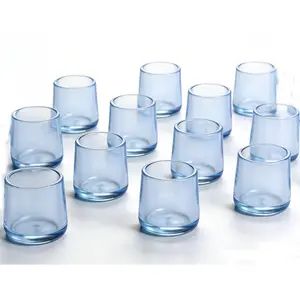 12Pcs Transparent Rubber Chair Leg Caps, Furniture Feet Pads Floor Protection Suitable One Size for Home, Office, Dining, Kitchen and Bar Stools