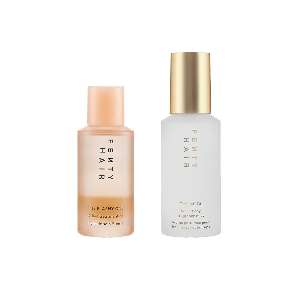 Fenty Hair Shine 'N Spritz Duo: The Flashy One 9-in-1 Treatment Oil and The Mista Hair + Body Fragrance Mist