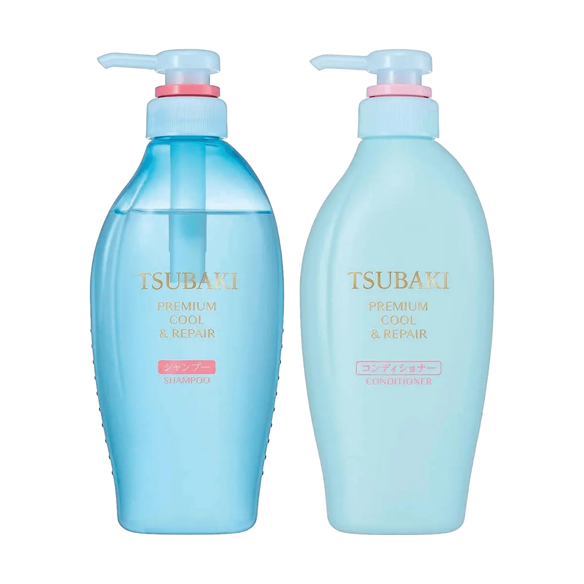 Tsubaki Blue Camellia Oil-Free Shampoo & Conditioner Set 450ml x 2 Refreshing Anti-Itch Volumizing Smoothing Summer Limited Edition
