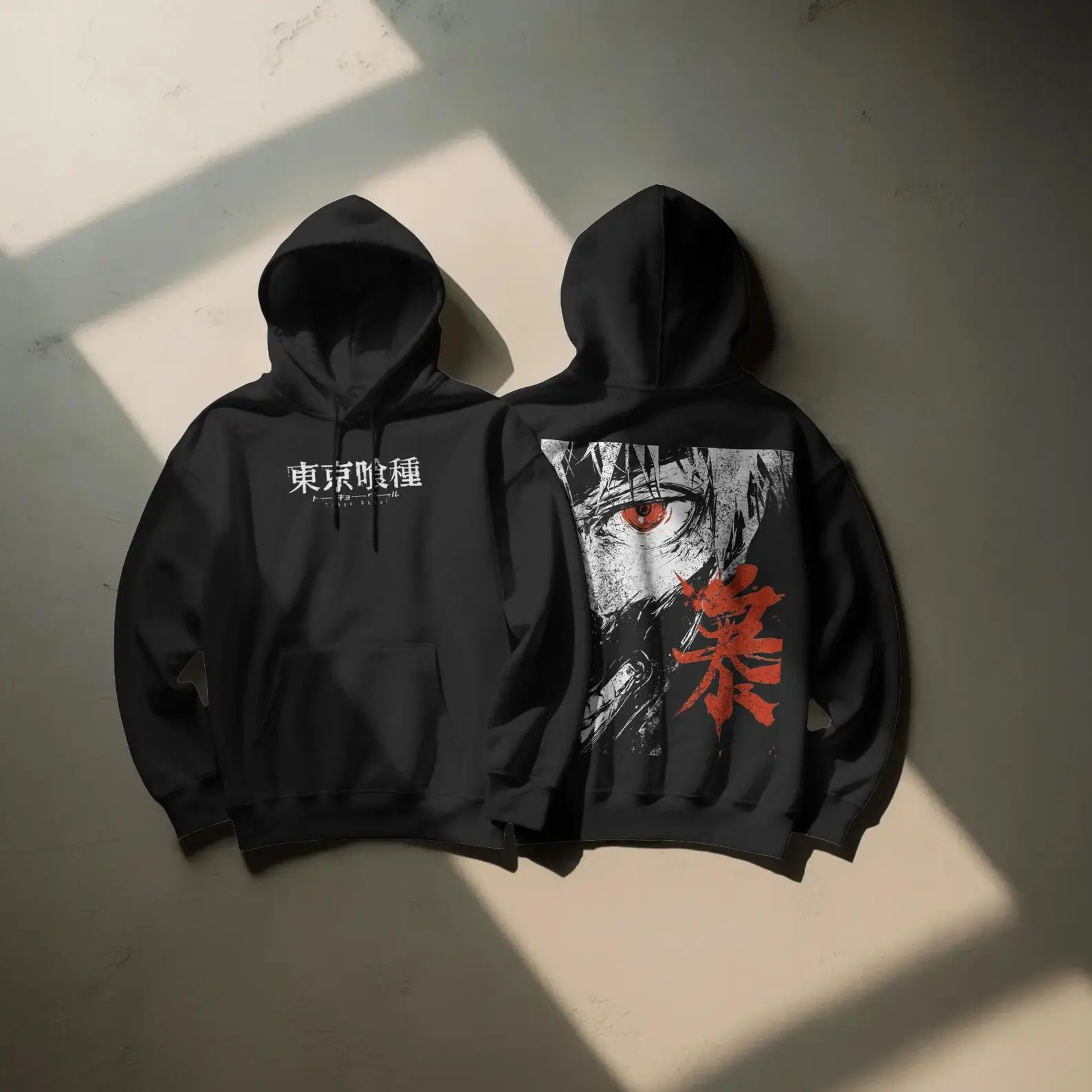 One-Eyed Ken Kaneki Hoodie, Tokyo Ghoul Shirt, Manga Anime Streetwear