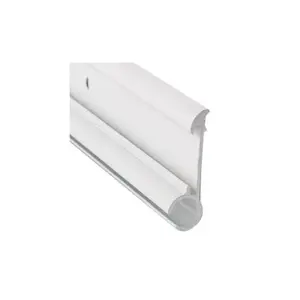 212 MAIN 16 ft. Polar White Aluminum Insert Awning Rail, Aluminum Rail
