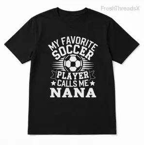 Limited-time offer | Men'S T-Shirt with a Casual Style Featuring a Soccer Player Calling Me Nana, Ideal for Daily Use And Sports Occasions, A Great Present for Grandparents And Family Enthusiasts