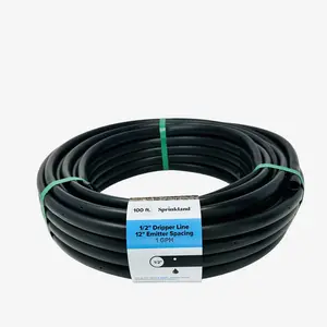 1/2" Dripline Emitter Tubing | 100 Ft Roll