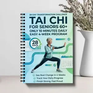 Mother's Day Gift — Tai Chi Practice Manual (Advanced & Beginner Editions): Spiral-Bound, Step-by-Step Daily Exercises, Gentle Movements for Fitness and Training, Includes Step-by-Step Guides