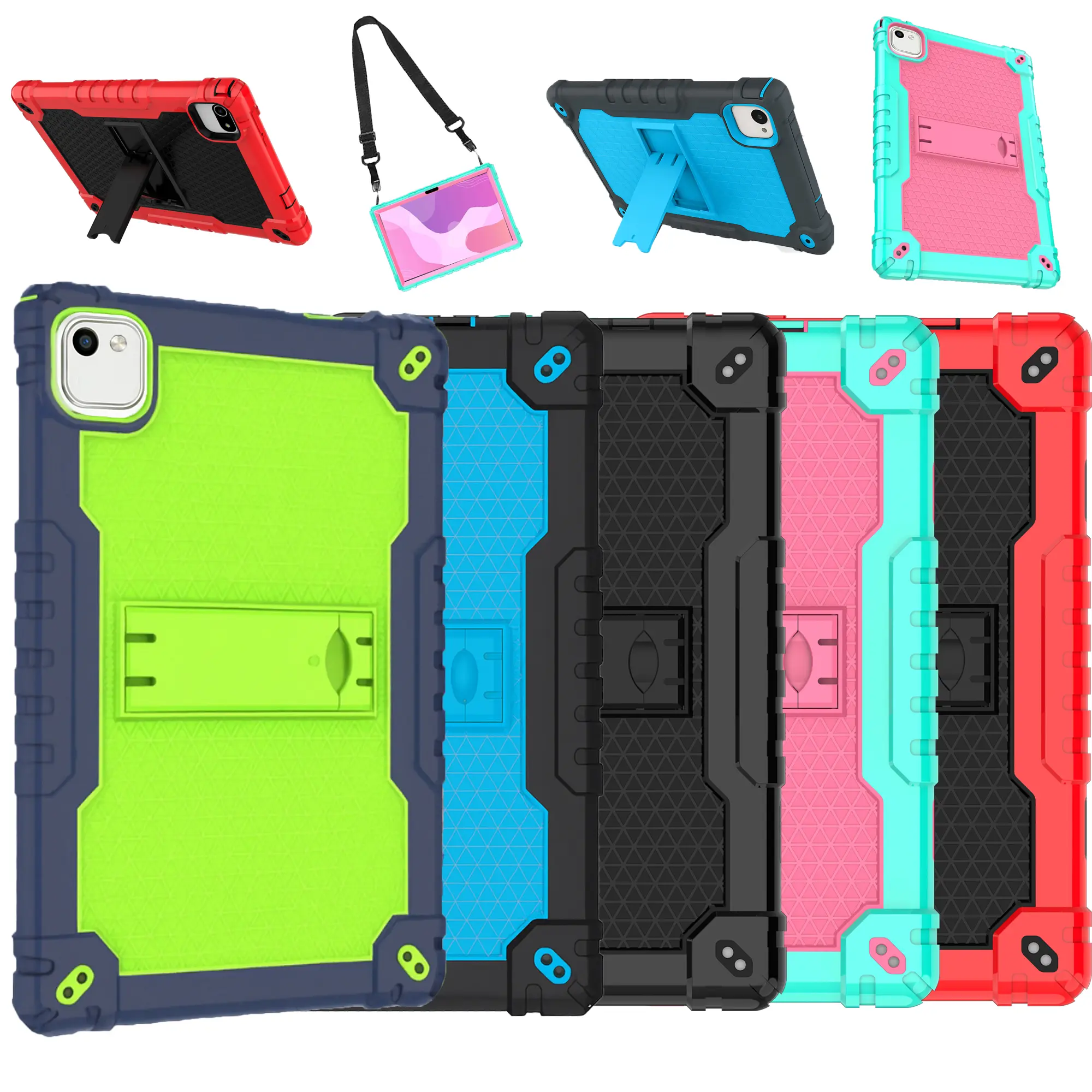 Rugged Shockproof Case for HNVHNV K10 10.1  Tablet Heavy Duty Stand Protective Cover