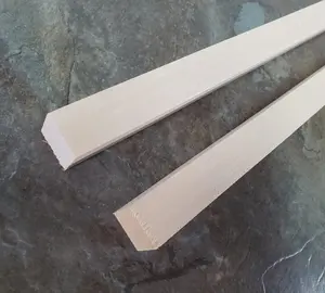 Square 3/4 x 3/4 x 12" Long 2 Pieces Wood Beams Posts Columns Solid Basswood Models Dollhouse Building