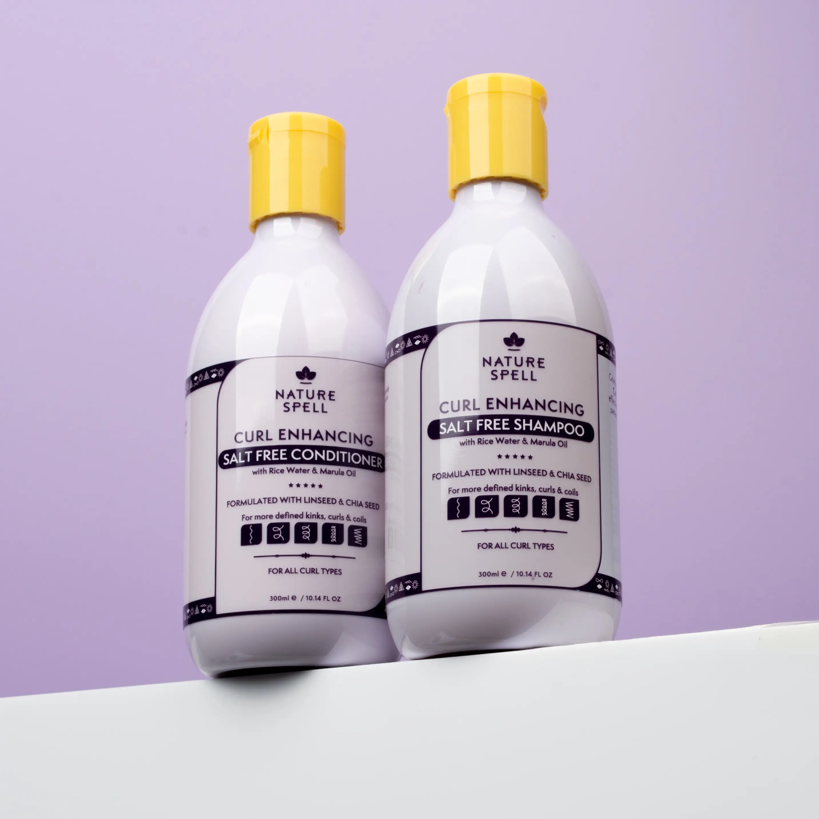 Nature Spell's Curl Enhancing Shampoo & Conditioner Duo 10.14 Fl Oz x 2 Nature Spell's Curl Enhancing Shampoo & Conditioner Duo 10.14 Fl Oz x 2